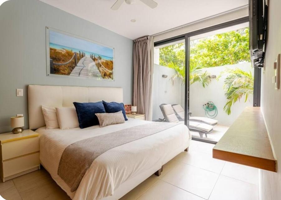 Modern 1 Bedroom Suite By Beach Great Location! Puerto Morelos Bagian luar foto